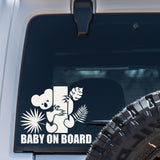 Baby On Board Sign - Koala Bear on Board Safety Warning Sign Vinyl Sticker for Car Trucks Vehicle Decal Sticker Window Décor
