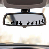 Cute Miniature Bunny Stickers - Set of Tiny Rabbit Decals for Car Mirrors, Laptops, and Windows, Adorable Small Rabbits Sticker Collection C