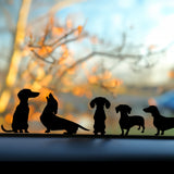 Playful Miniature dog Stickers - Set of 10 Tiny dachshund Decals for Car Mirrors, Laptops, Windows | Adorable Small Puppy Sticker Collection