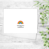 Custom Rainbow Card All Occasion Cards Rainbow Cards Happy Fun Card Notecards Friendship Cards