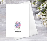 Wildflower Hydrangea Floral Fine Art Note Cards Floral Blank Watercolour Card Flower Greeting Cards Anniversary Mother's day Greeting Cards