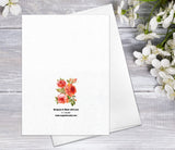 Wildflower Floral Flower Joyce Tea Rose Watercolour Card Flower Greeting Cards Anniversary Mother's day Valentine's Day Blank Greeting Card