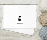 Black White Cat Funny Greeting Cards with Envelopes Blank Cat Card Cat Lover Greeting Cards Thank You Cards Cat Fine Art Birthday Card