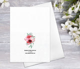 6-pack Sweet Peony Blossoms Cards Floral Blank Watercolour Card Peony Flower Greeting Cards Anniversary Mother's day Cards (Pack of 6)